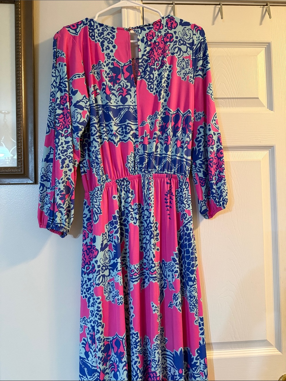 Lilly Pulitzer Ashlynn maxi dress in the "Pop on the Square" print - Picture 9 of 10